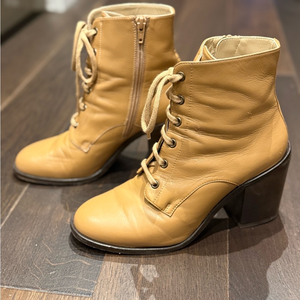 Poppy Barley Tan Leather High Street Boots